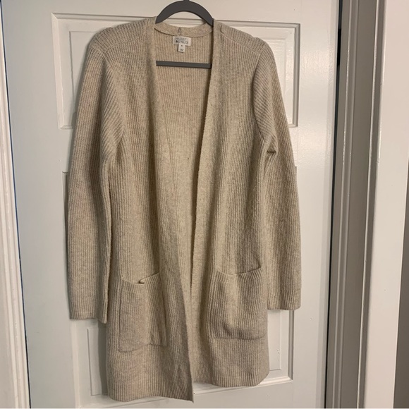 Market & Spruce Sweaters - Long Cream Cardigan